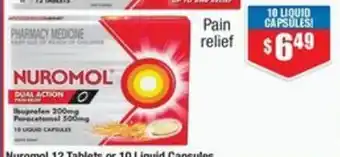 Chemist Warehouse Nuromol Liquid Capsules offer