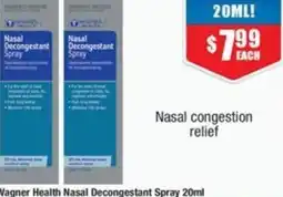 Chemist Warehouse Wagner Health Nasal Decongestant Spray offer