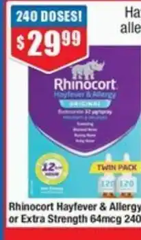 Chemist Warehouse Rhinocort Hayfever & Allergy Original 32mcg offer