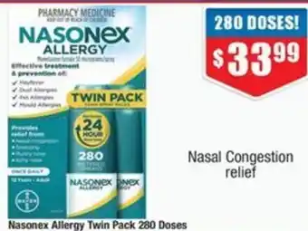 Chemist Warehouse Nasonex Allergy Twin Pack offer