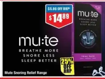 Chemist Warehouse Mute Snoring Relief Range offer