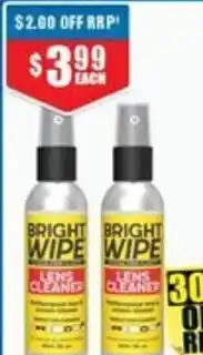 Chemist Warehouse Bright Wipe Lens Cleaner Spray offer