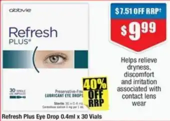 Chemist Warehouse Eye Drop offer