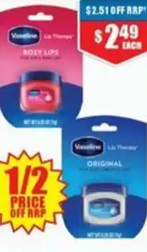 Chemist Warehouse Vaseline Lip Care Range offer