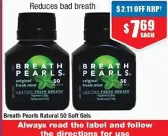 Chemist Warehouse Breath Pearls Natural offer