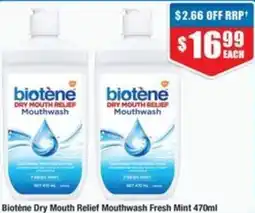 Chemist Warehouse Biotène Dry Mouth Relief Mouthwash Fresh Mint offer