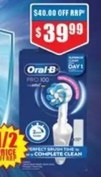 Chemist Warehouse Oral-B Pro 100 Gum Care Power Toothbrush White offer