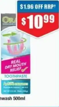 Chemist Warehouse Oral Seven Toothpaste offer