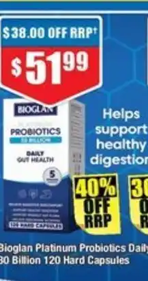 Chemist Warehouse Bioglan Platinum Probiotics Daily Bioglan Platinum Probiotics 60+ 30 Billion offer