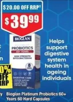 Chemist Warehouse Bioglan Platinum Probiotics 60+ offer