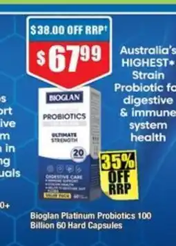 Chemist Warehouse Bioglan Platinum Probiotics 100 Billion offer