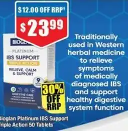 Chemist Warehouse Bioglan Platinum IBS Support Triple Action offer