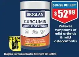 Chemist Warehouse Bioglan Curcumin Double Strength offer