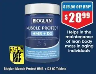 Chemist Warehouse Bioglan Muscle Protect HMB + D3 offer