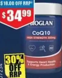 Chemist Warehouse Bioglan CoQ10 High Strength 300mg offer