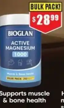 Chemist Warehouse Bioglan Active Magnesium offer