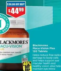 Chemist Warehouse Blackmores Macu-Vision Plus offer