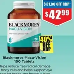 Chemist Warehouse Blackmores Macu-Vision offer