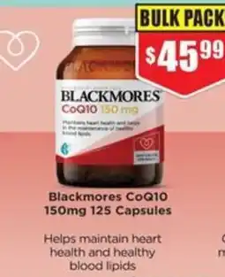 Chemist Warehouse Blackmores CoQ10 150mg offer