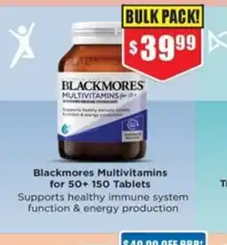 Chemist Warehouse Blackmores Multivitamins for 50+ offer