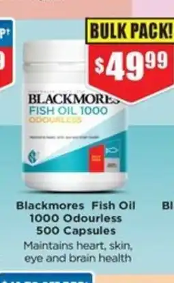 Chemist Warehouse Blackmores Fish Oil 1000 Odourless offer