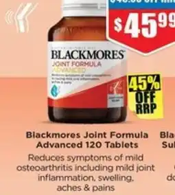 Chemist Warehouse Blackmores Joint Formula Advanced offer