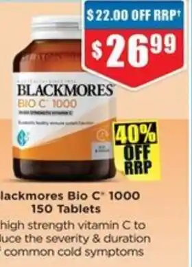 Chemist Warehouse Blackmores Bio C 1000 offer