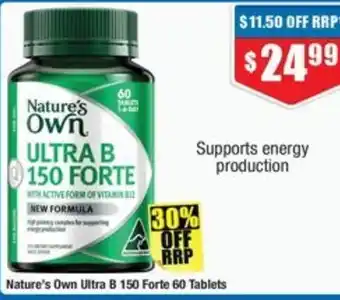 Chemist Warehouse Nature's Own Ultra B 150 Forte offer