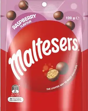 IGA Maltesers Raspberry Share Pack 120g offer