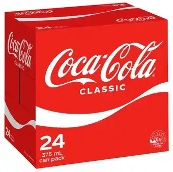 IGA Coca‑Cola 24x375mL Selected Varieties offer