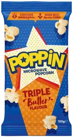 IGA Poppin Microwave Popcorn 85‑100g Selected Varieties offer