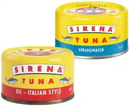 IGA Sirena Tuna 95g Selected Varieties offer