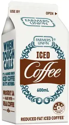 IGA Farmers Union Iced Coffee or Flavoured Milk 500-600mL Selected Varieties offer