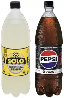 IGA Pepsi or Solo 1.25 Litre Selected Varieties offer