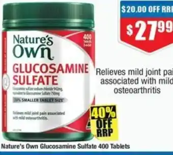 Chemist Warehouse Nature's Own Glucosamine Sulfate offer