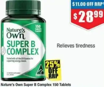 Chemist Warehouse Nature's Own Super B Complex offer