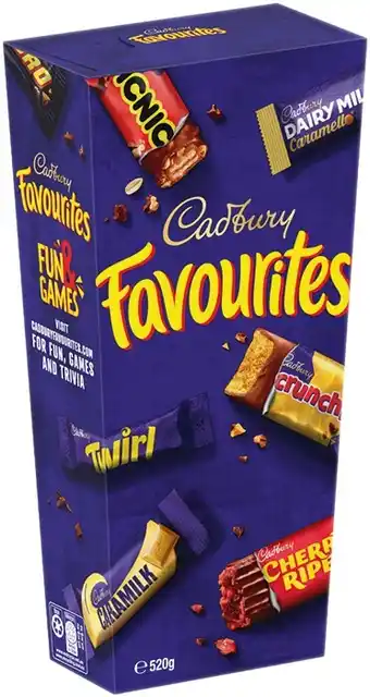 IGA Cadbury Favourites 520g Selected Varieties offer