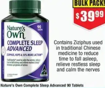 Chemist Warehouse Nature's Own Complete Sleep Advanced offer