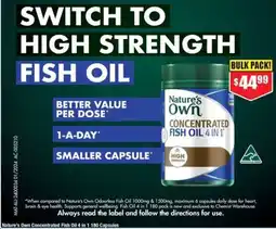 Chemist Warehouse Nature's Own Concentrated Fish Oil offer