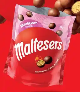 IGA NEW Maltesers Raspberry Flavour Share Pack 120g offer