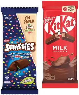 IGA Nestlé Chocolate Block 118‑180g Selected Varieties offer