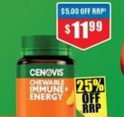 Chemist Warehouse Chewable healthy immune system function and relieves tiredness offer