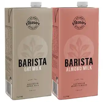 IGA Vitasoy Barista Oat or Almond Milk 1 Litre offer