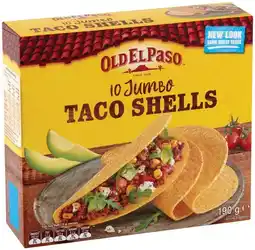 IGA Old El Paso Jumbo Taco Shells 10 Pack offer