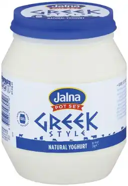 IGA Jalna Pot Set Yoghurt 1kg Selected Varieties offer