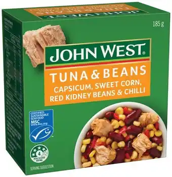 IGA John West Tuna & Beans 185g Selected Varieties offer