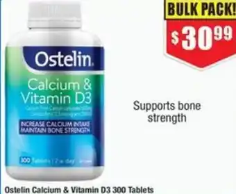 Chemist Warehouse Ostelin Calcium & Vitamin D3 offer