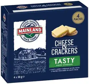 IGA Mainland On The Go Tasty Cheese & Cracker 4 Pack offer