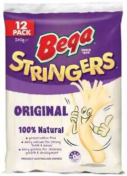 IGA Bega Original Cheese Stringers 12 Pack offer