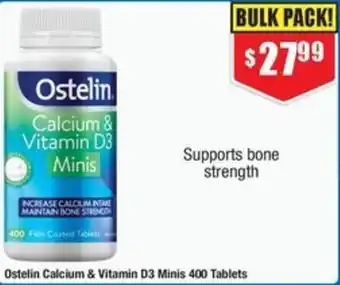 Chemist Warehouse Ostelin Calcium & Vitamin D3 Minis offer